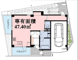 Y’Sフラット1F 間取り図