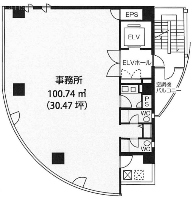 サワダビル6F 間取り図