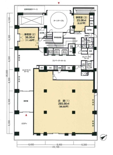 TOKYU REIT八丁堀ビル1F 間取り図