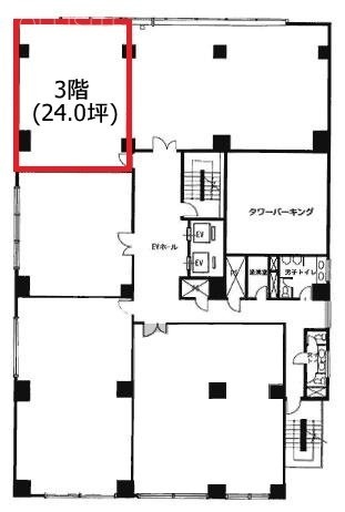 クレシェンドビル3F 間取り図