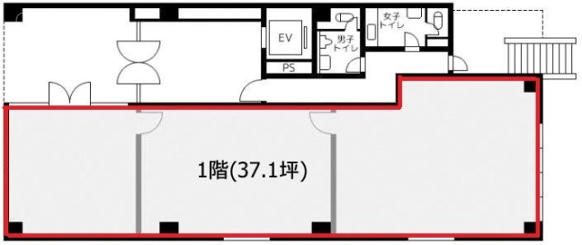 ニッケイビル1F 間取り図