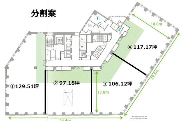 MOMENTO SHIODOME(モメント汐留)4F 間取り図