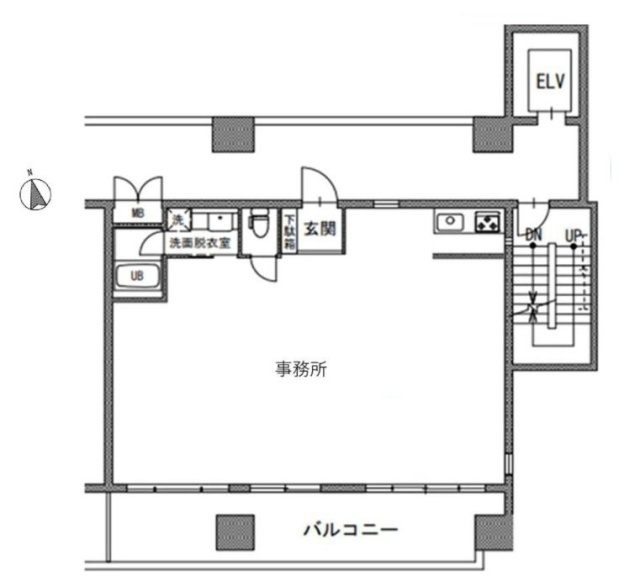 上野TAビル902 間取り図