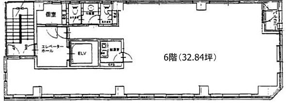 ルナ大住6F 間取り図