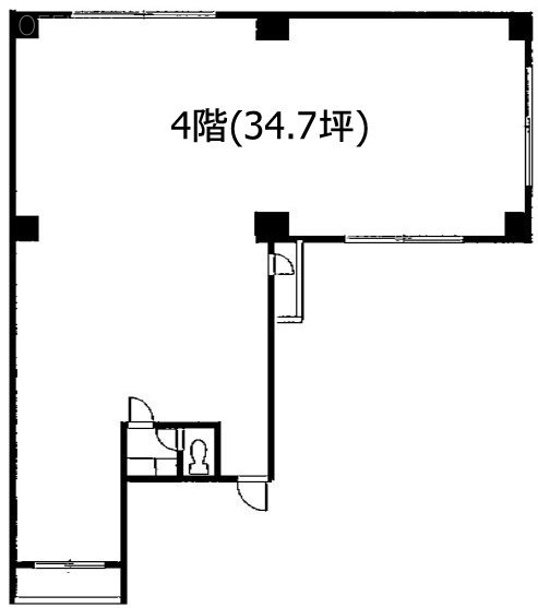 湯島堀井ビル4F 間取り図