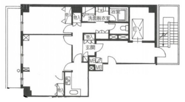 恵比寿ネオナートアネックス301 間取り図