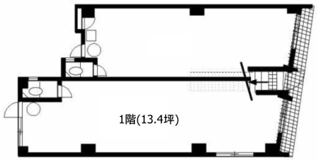 中央ビル1F 間取り図