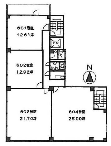 クラシックビル601 間取り図