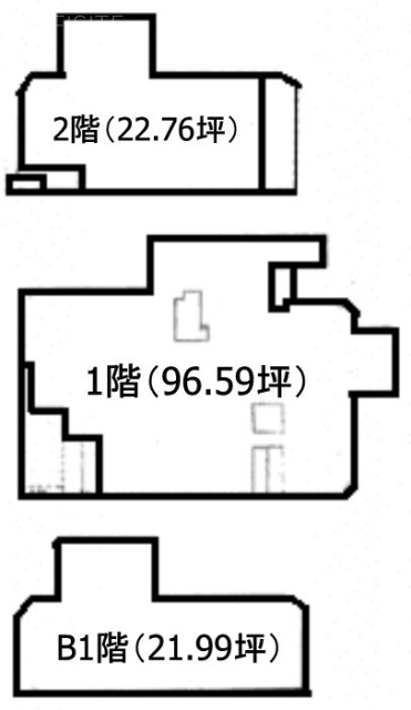 根橋ビルAB1F～2F 間取り図