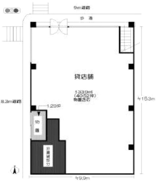 KMビル1F 間取り図