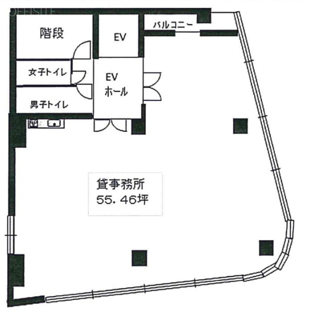 ロフティ国立ビル4F 間取り図