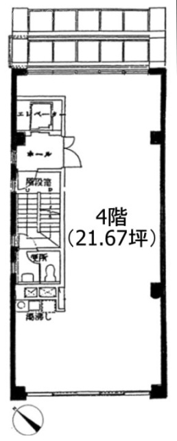 THE OFFICE HAKOZAKI4F 間取り図