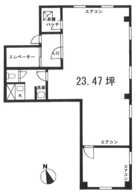 ミツオ湯島ビル6F 間取り図