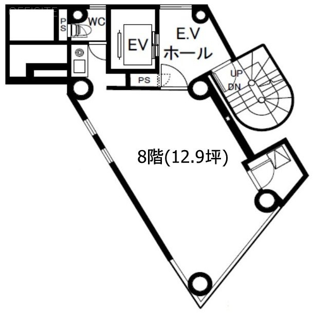 ACN四谷三丁目ビル8F 間取り図