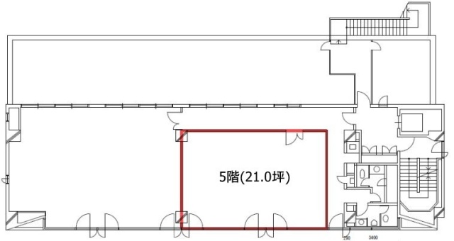 JMR柏ビル5F 間取り図