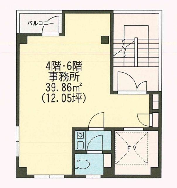 第19岡崎ビル6F 間取り図