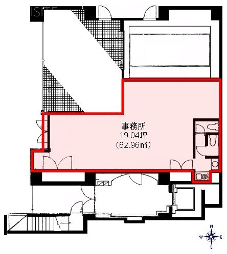 KDビル1F 間取り図