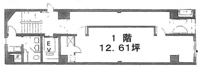 日本橋室四ビル1F 間取り図