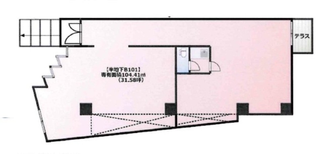 M2ビルB101 間取り図