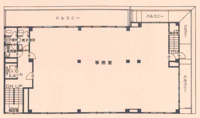 茅場町第二長岡ビル5F 間取り図