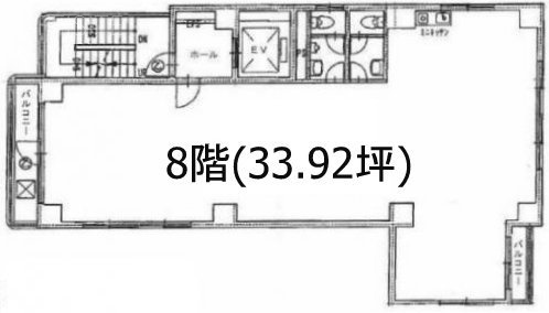 神田小川町ビル8F 間取り図