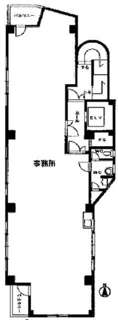 サンイング早稲田ビル2F 間取り図