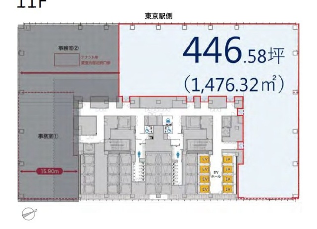 TOFROM YAESU TOWER11F 間取り図