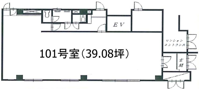 広和マンション101 間取り図