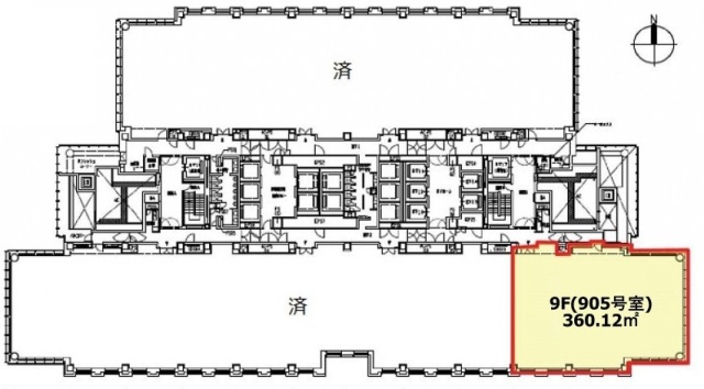 神保町三井ビルディング905 間取り図