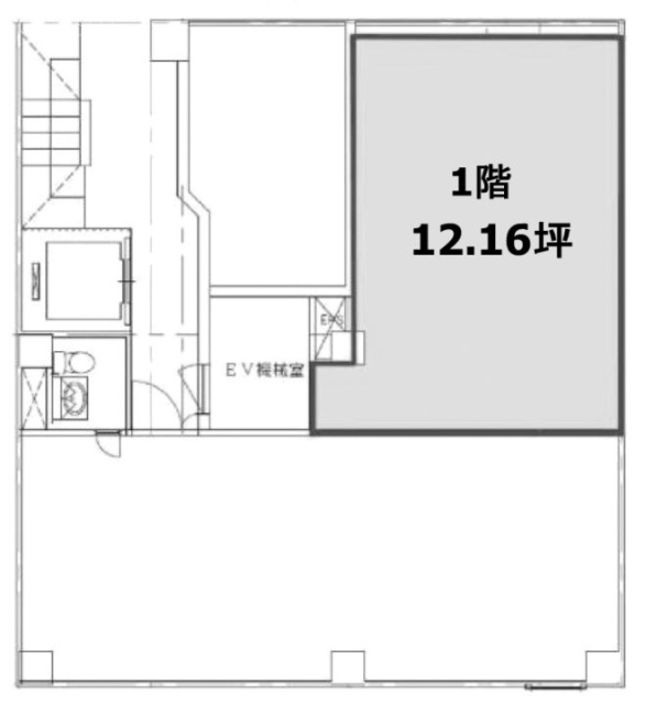 富久町シルバーハイムビル1F 間取り図
