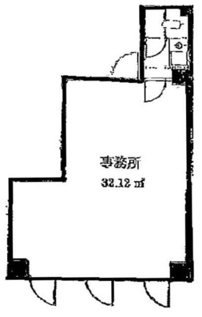 幡ヶ谷ACTビル2F 間取り図