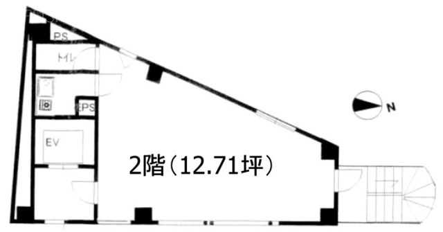 ニュー岡本ビル2F 間取り図