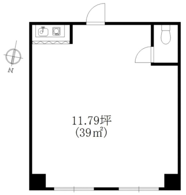 池田第一ビル402 間取り図