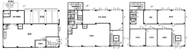 和峰ビル1F-3F 間取り図