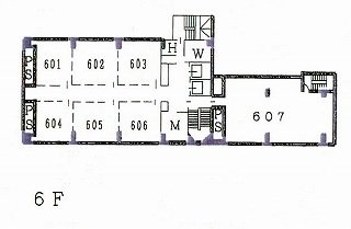 共同ビル銀座7丁目607 間取り図