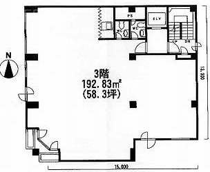 笠松千代田ビル3F 間取り図