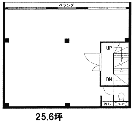 朝日別館ビル2F 間取り図