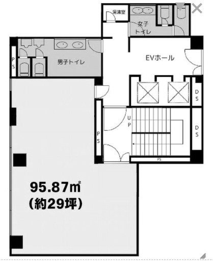 人形町冨士ビルB 間取り図