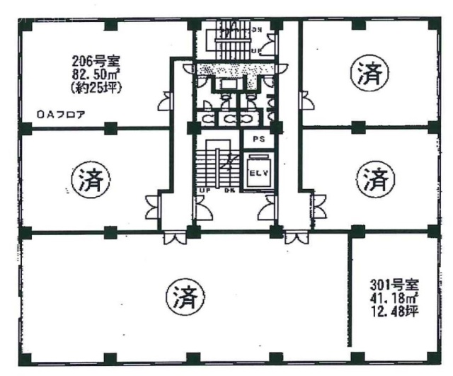 井上3号館ビル301 間取り図