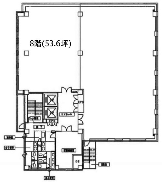 芝一丁目ビル8F 間取り図