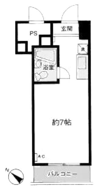 東池袋パレス701 間取り図
