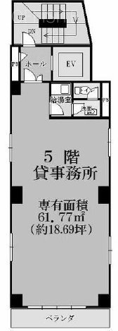 三宅ビル5F 間取り図