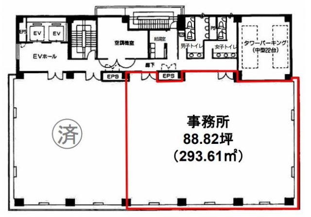 芝SIAビル2F 間取り図