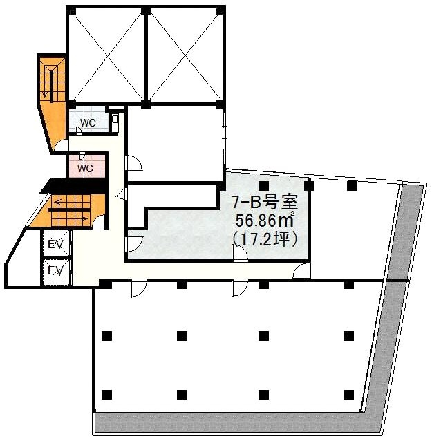 ワールド宇田川ビルB 間取り図