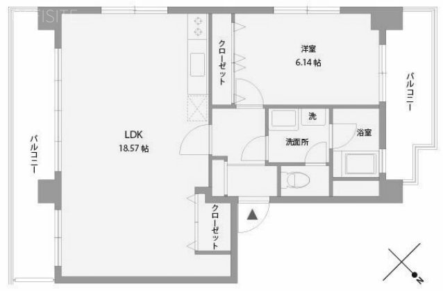 ウィルコート302 間取り図