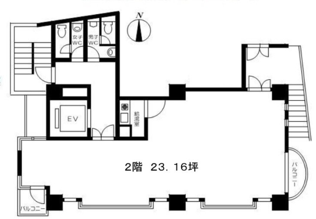 サンティーエ三筋ビル201 間取り図