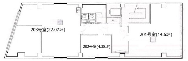 安和宝町ビル202 間取り図