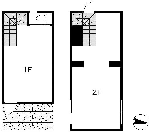 武蔵小杉店舗ビル1F～2F 間取り図