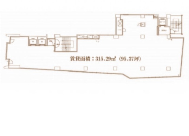 新宿レミナビル7F 間取り図