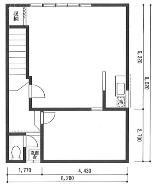 滋田ビル2F 間取り図